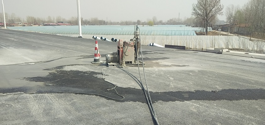 铁东道路回填土下沉注浆